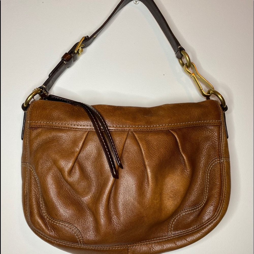 Brown Coach Mini Shoulder Purse 👜